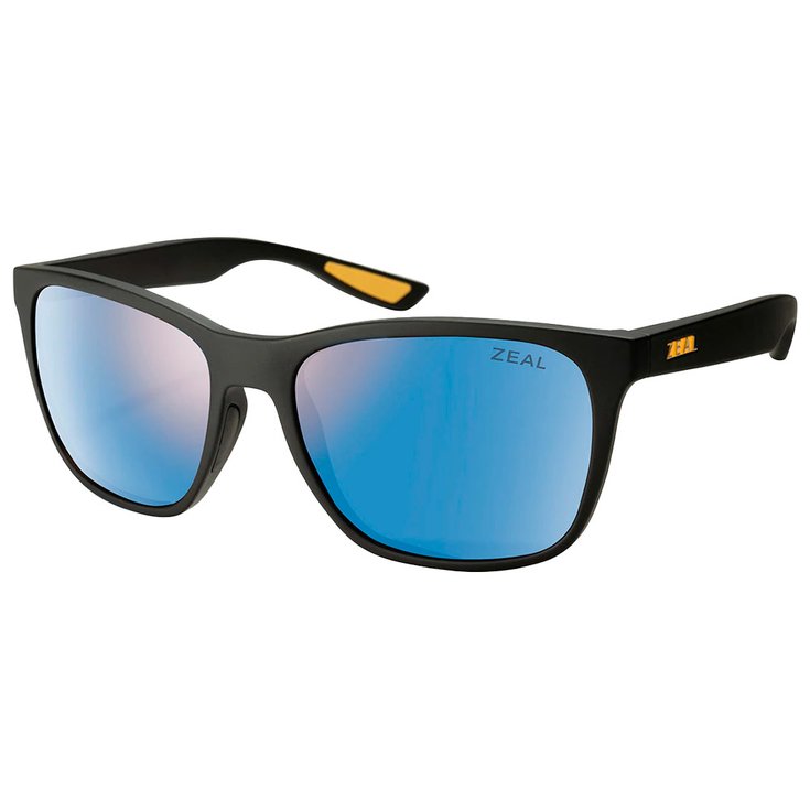 Zeal Sonnenbrille Fremont Matte Black Ellume Polarized Horizon Blue Präsentation