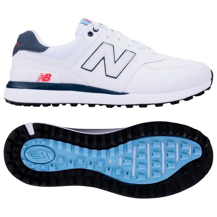 New Balance Schuhe ohne Spikes 574 Greens V2 White Blue Präsentation