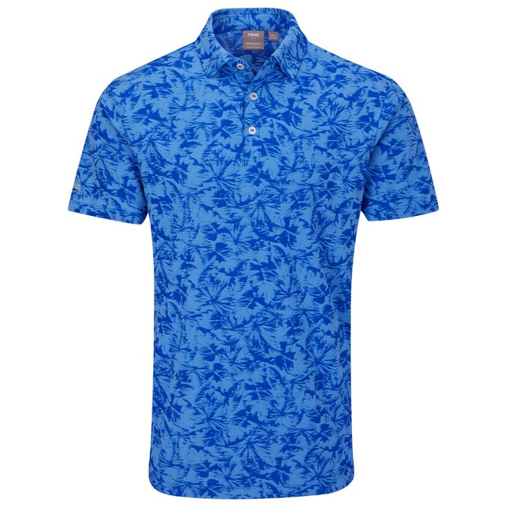 Ping Polohemde Diego Cornflower Blue Multi Präsentation