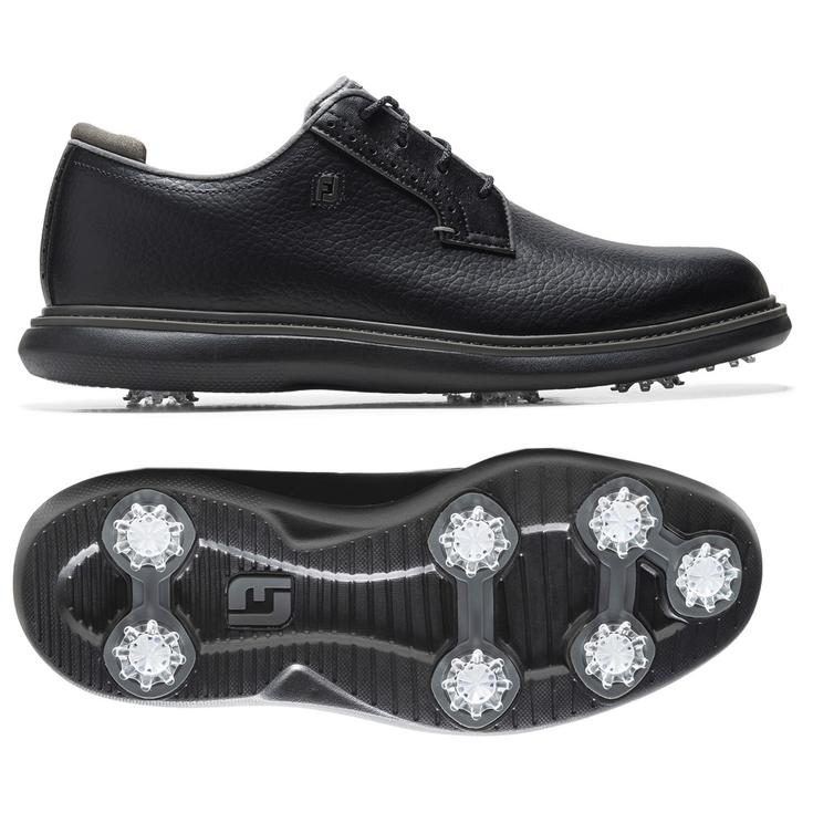 Footjoy Chaussures avec spikes Traditions Blucher Black Présentation