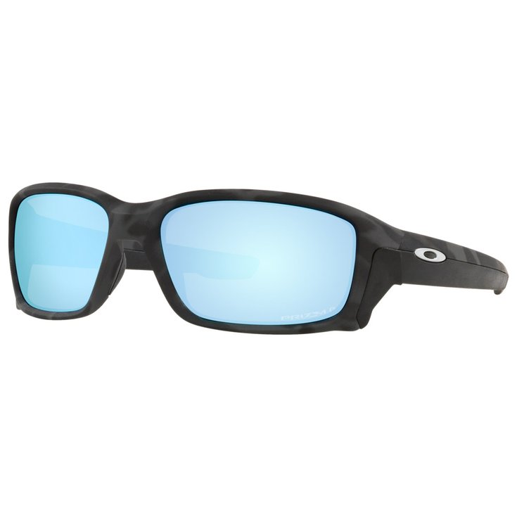 Oakley Sonnenbrille Straightlink Matt Black Camo Prizm Deep Water Polarized Präsentation