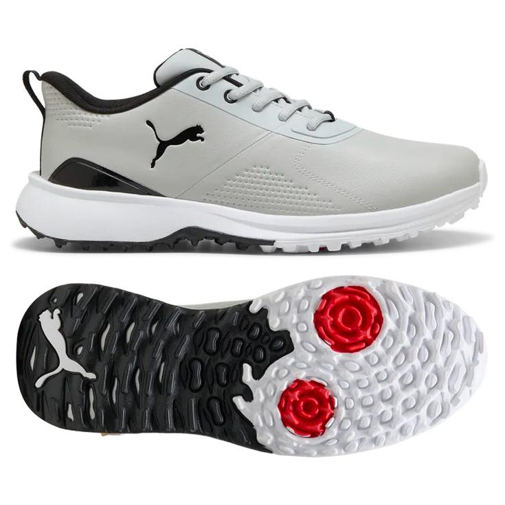 Puma Golf Schuhe ohne Spikes Fusion Grip 6 Evo Ash Gray Black Präsentation
