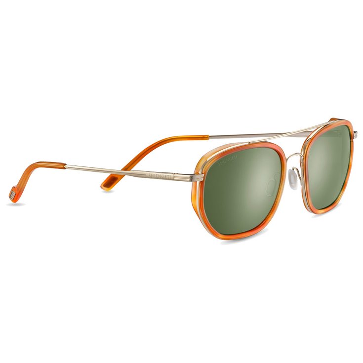 Serengeti Lunettes de soleil Boron Light Gold Orange Turtoise Polarized 555nm Présentation