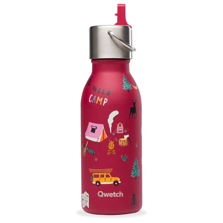 Qwetch Trinkflasche Kids 350 ml Yosemite Grenat Präsentation