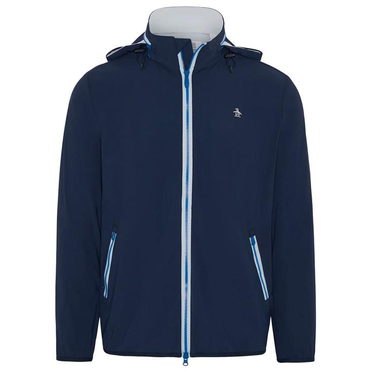 Original Penguin Jacke Full Zip Legacy Wind Black Iris Präsentation