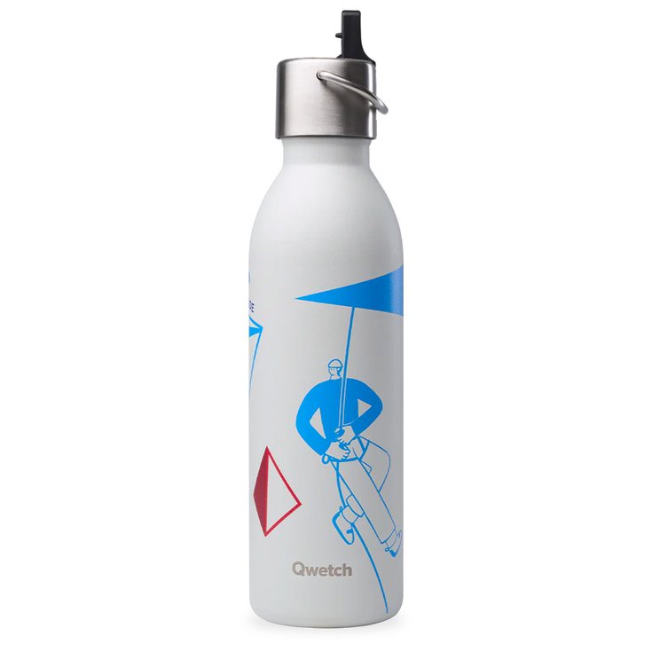 Qwetch Trinkflasche Active Sport 600 ml FFME Escalade Gris Präsentation