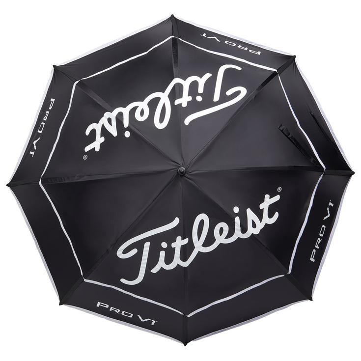 Titleist Parapluies Tour Double Canopy Black White Présentation