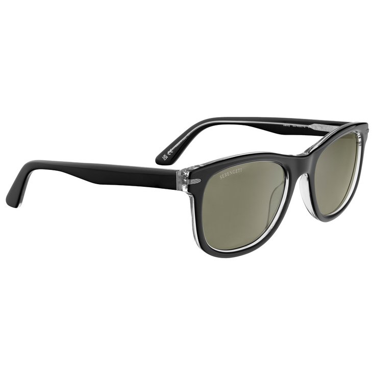 Serengeti Danny Shiny Black Translucent Mineral Polarized 555nm 