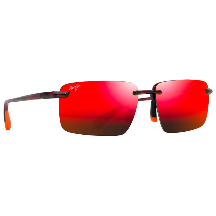 Maui Jim Sonnenbrille Laulima Havane Rouge Brillant Hawaii Lava MauiPure Präsentation