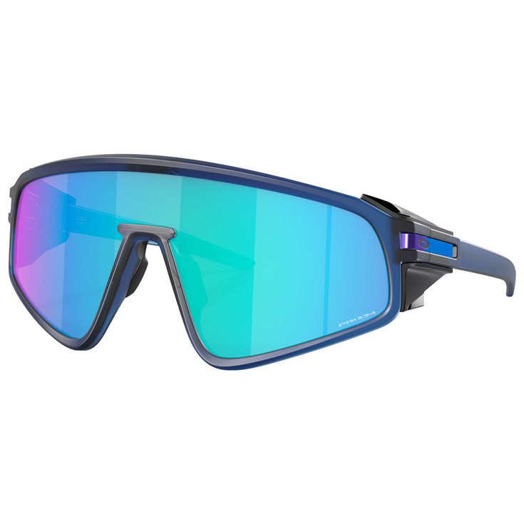 Oakley Sonnenbrille Latch Panel Matte Trans Navy Prizm Sapphire Präsentation