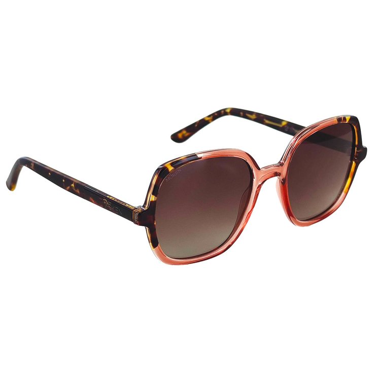 Moken Vision Sonnenbrille Monique Pink Tortoise Gradient Lens Polarized Präsentation