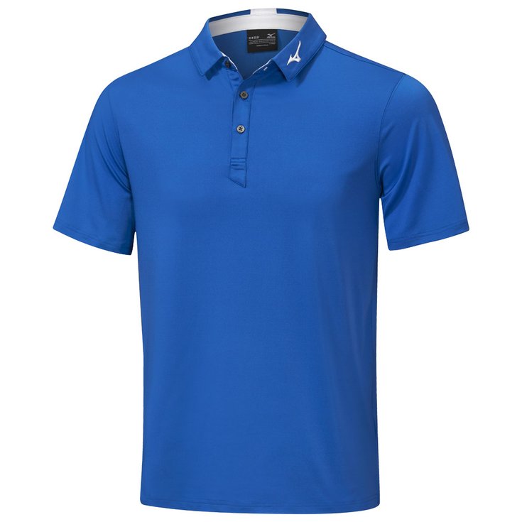 Mizuno Polo Crested Polo Shirt Blue Présentation