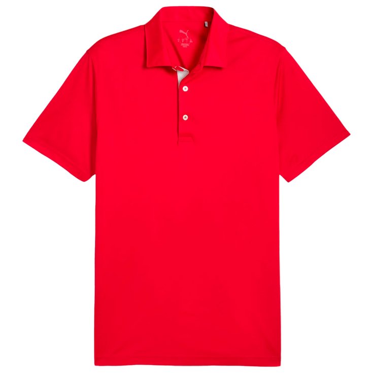 Puma Golf Polohemde Pure 2.0 Polo BN Strong Red Präsentation