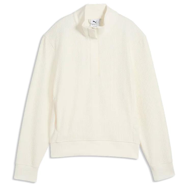 Puma Golf Pullover W Boulder 1/2 Zip Warm White Präsentation