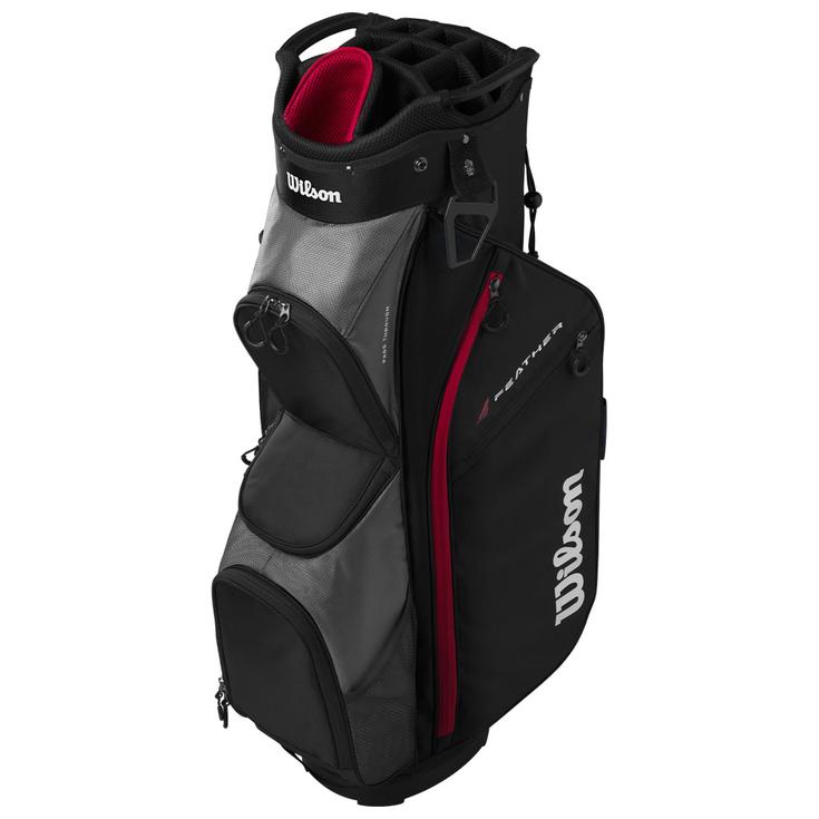Wilson Sacs chariot serie Feather Cart Black Grey Red Présentation