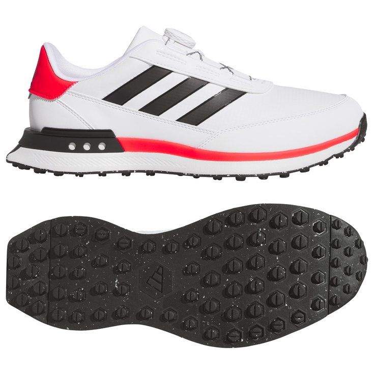 adidas Schuhe ohne Spikes S2G SL Boa 24 White Coreblack Lucidred Präsentation