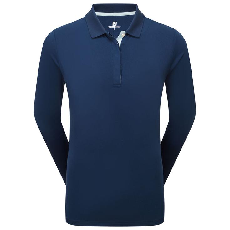 Footjoy Polohemde Thermoseries Long Sleeves Navy Präsentation