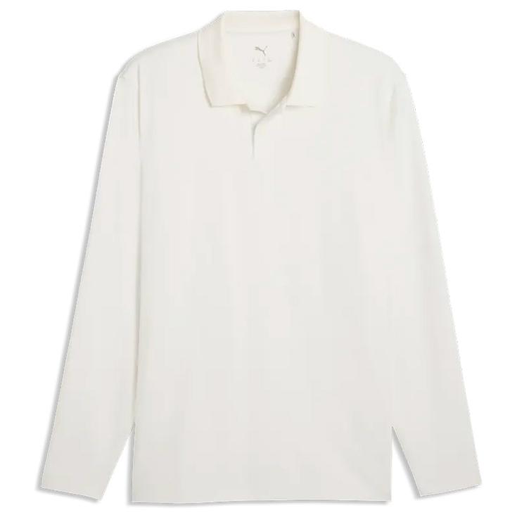 Puma Golf Polohemde Cloudspun Midweight LS Warm White Präsentation