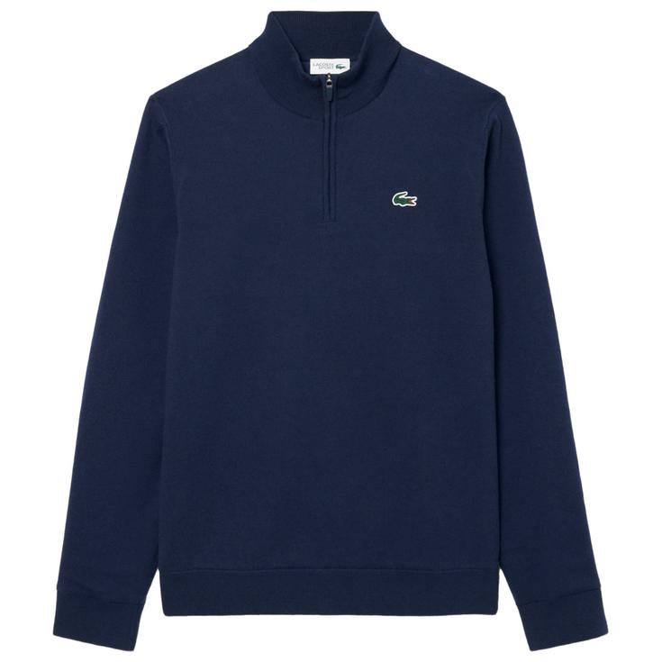 Lacoste Pullover 1/4 Zip Windstopper Marine Präsentation
