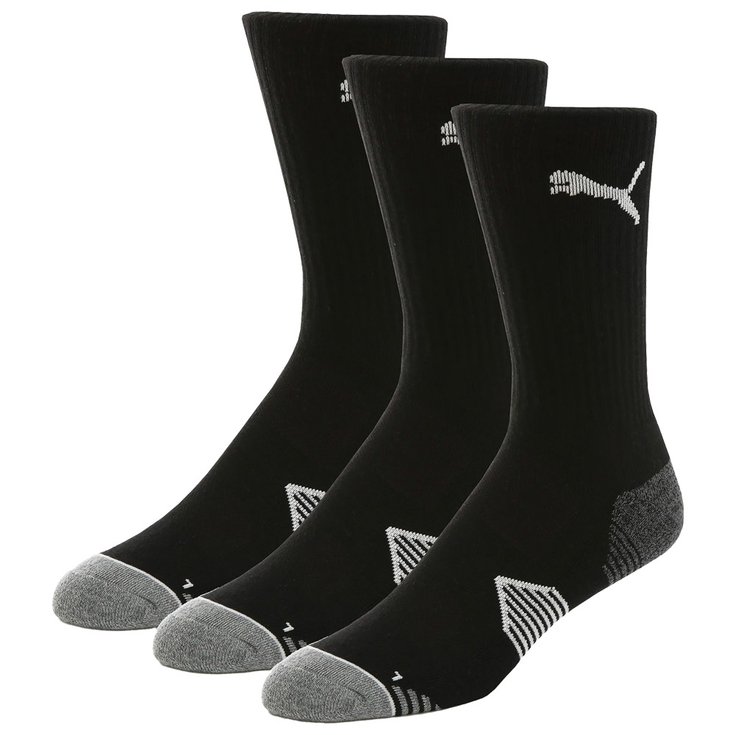 Puma Golf Socken Essential Crew Cut 3 Paires Black Präsentation