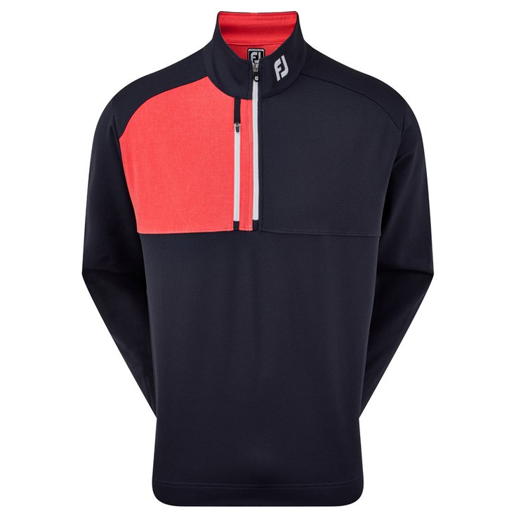 Footjoy Pull Chill Out Xtreme Sport Pullover Navy Heather Red White Présentation