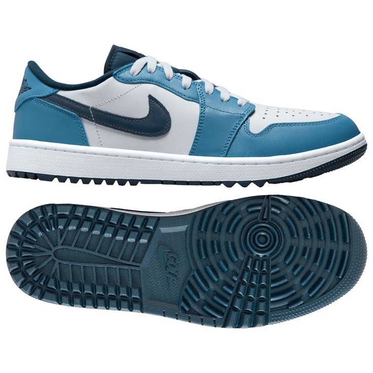 Schuhe ohne Spikes Nike Air Jordan 1 Low G Aegean Storm Winter 2025 Monsieurgolf