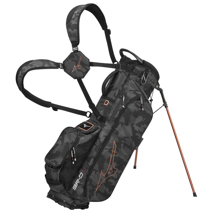 Mizuno Standbag (Komplettsatz) BR-D3 Stand Bag Black Camo Copper Präsentation