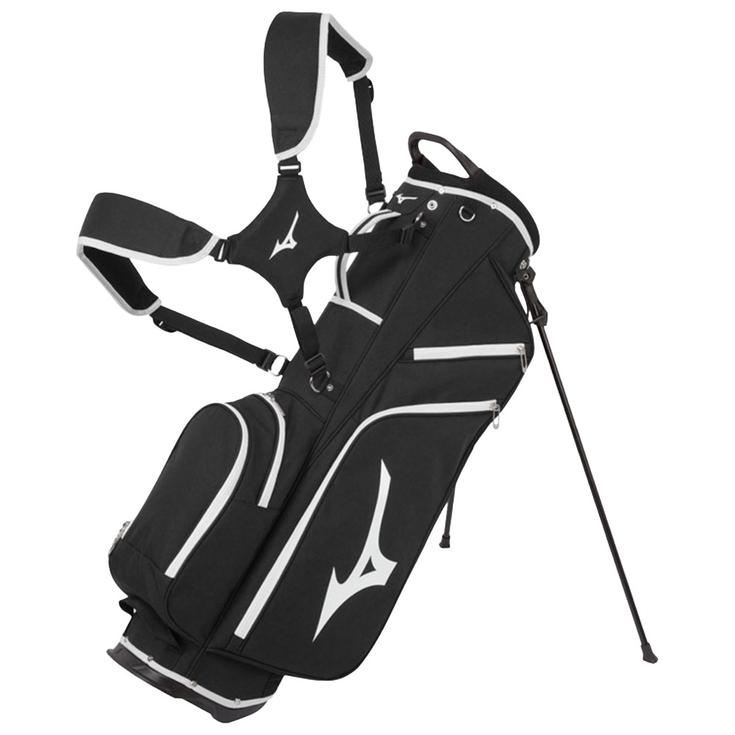 Mizuno Standbag (Komplettsatz) Breeze Stand Black White Präsentation