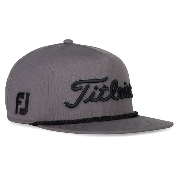 Titleist Cap Tour Rope Flat Bill Charcoal B Präsentation