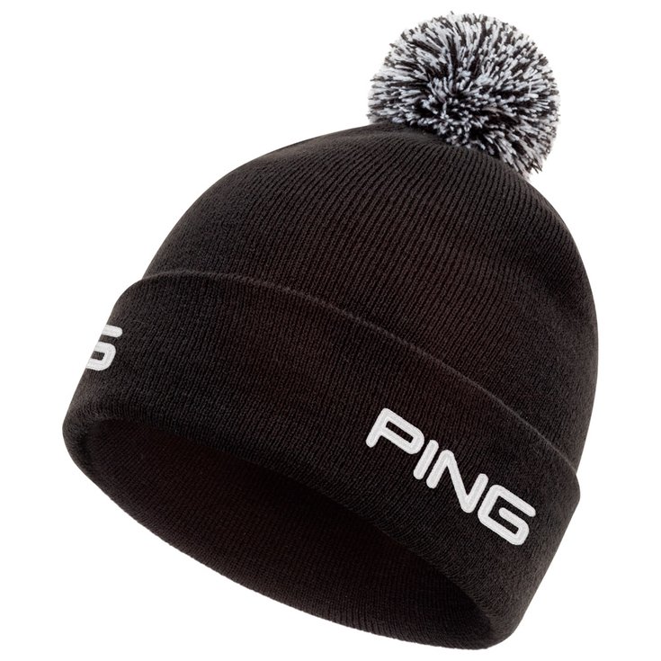 Ping Bonnet Cresting Knit Black Présentation