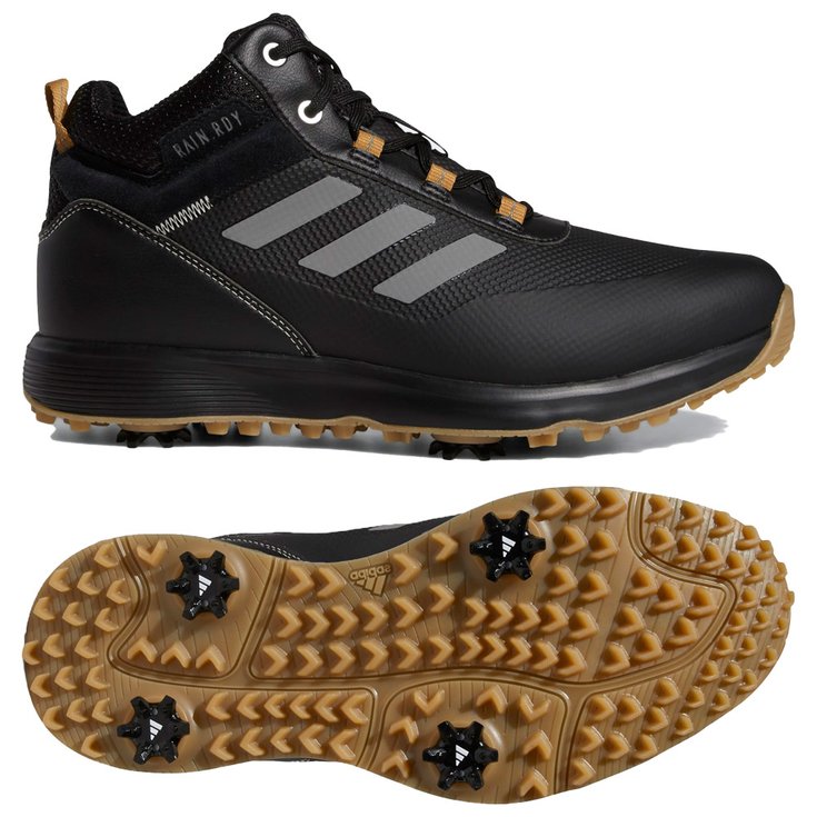 Adidas Chaussures avec spikes S2G Mid Core Black Grey Four Mesa Présentation