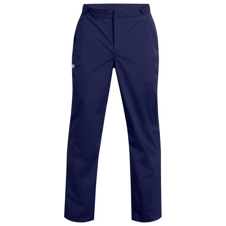 Under Armour Regenhose Stormproof Rain Pant Regular Midnight Navy Mettallic Silver Präsentation