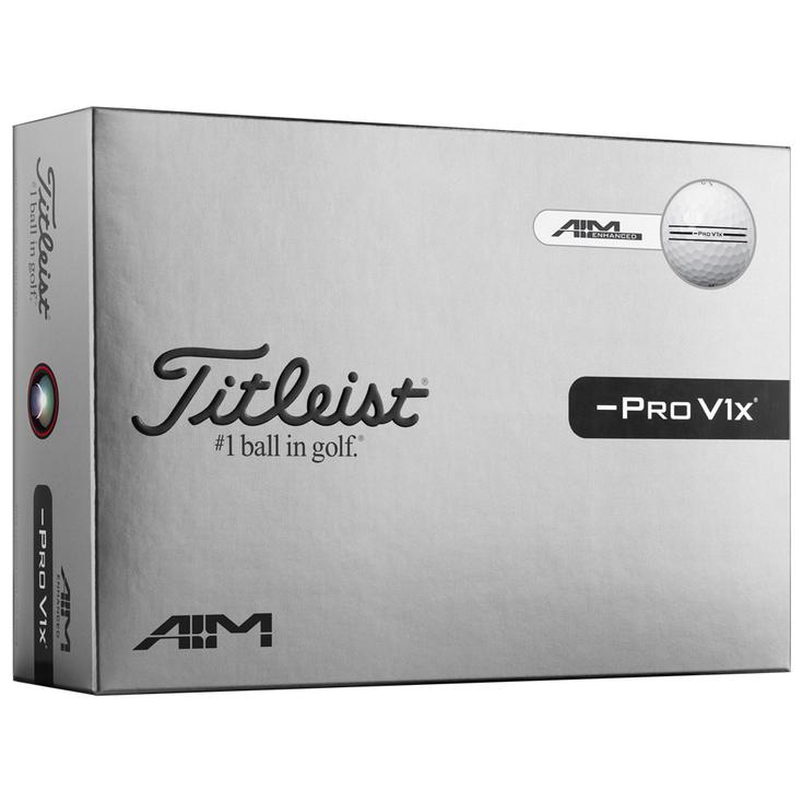 Titleist Balles neuves Pro V1x Left Dash AIM White Présentation