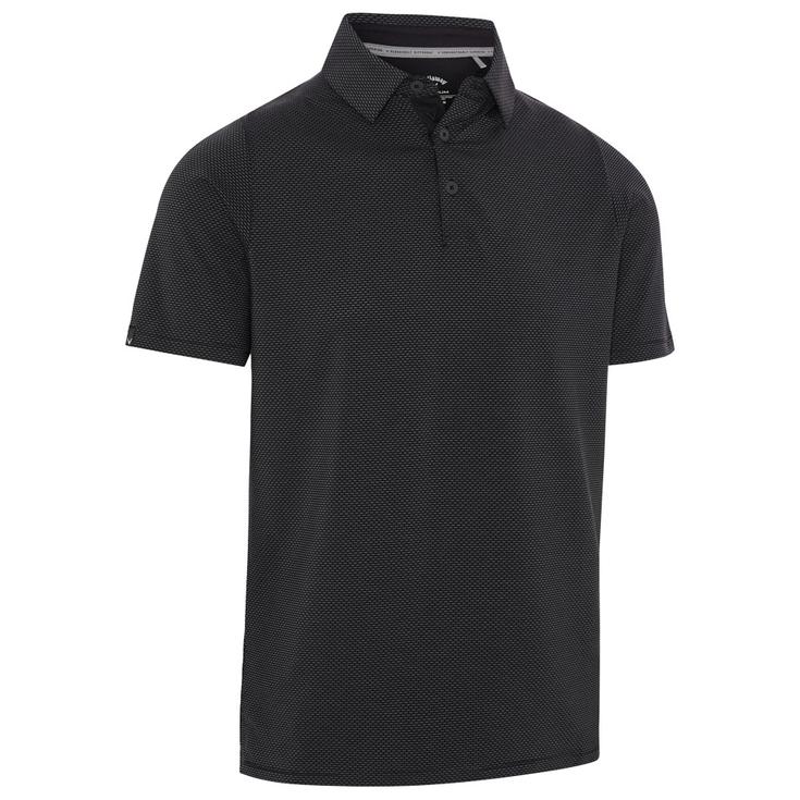 Callaway Golf Polohemde Two Tone Geo Jacquard Caviar Präsentation