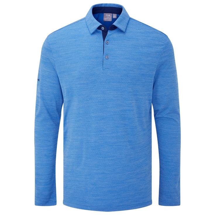 Ping Polohemde Creek Tidal Blue Melange Präsentation