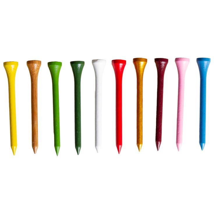 Masters Tees Lots 1000 Tees Bambou Couleurs 70mm Präsentation