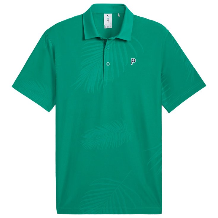 Puma Golf Polohemde Puma X Ptc Jacquard Polo Sparkling Green Präsentation