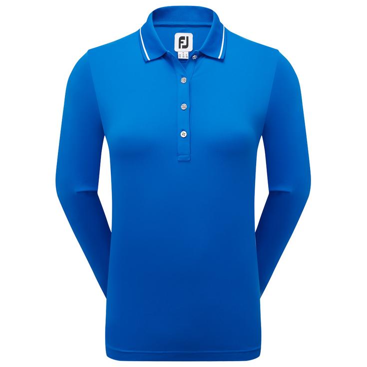 Footjoy Polohemde Thermal LS Shirt Blue Präsentation
