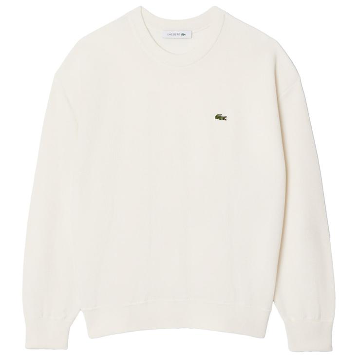 Lacoste Pullover Crew Neck Sweater Farine Präsentation