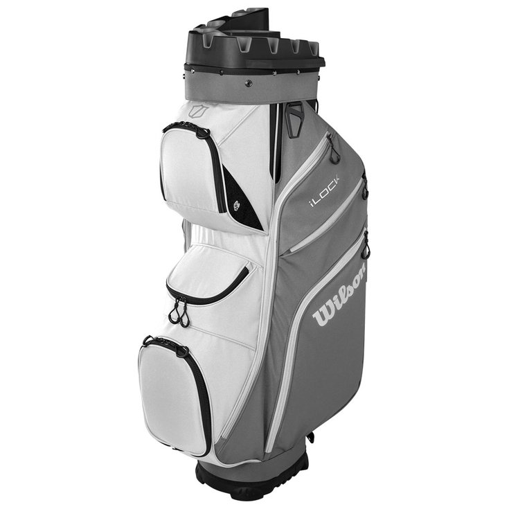 Wilson Staff Cartbag (Komplettsatz) iLock Cart Grey White Black Präsentation
