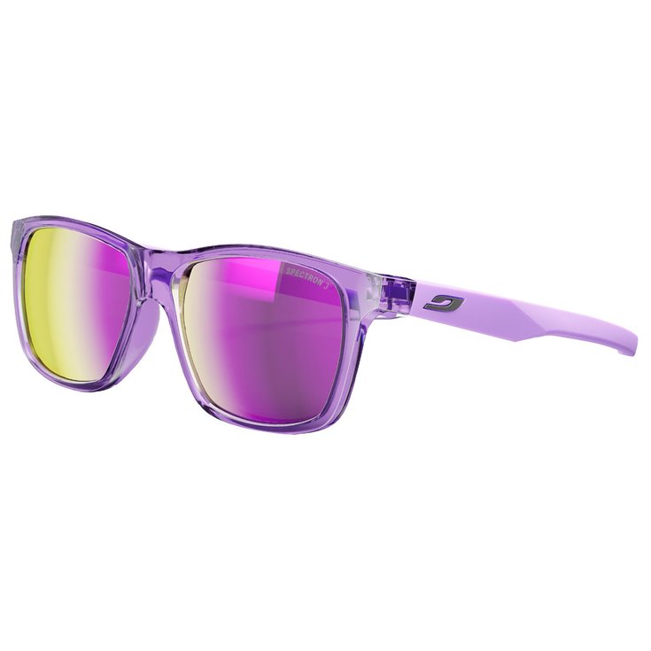 Julbo Sonnenbrille Elwood Translucide Brillant Violet Violet Mat Spectron 3 Präsentation