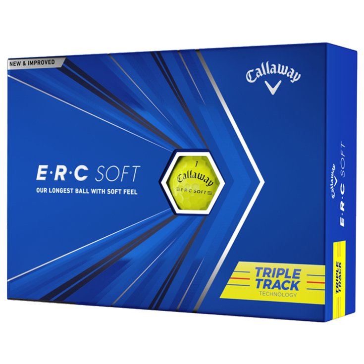 Callaway Golf Balles neuves ERC Soft Triple Track Yellow - Sans Présentation