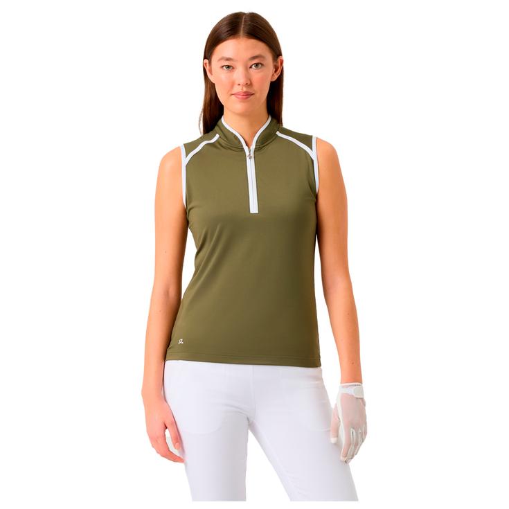Daily Sports Polohemde Trophy Sleeveless Half Zip Sage Präsentation