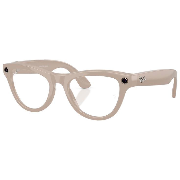 Ray Ban Lunettes de soleil Meta Skyler Gen 2 Shiny Chalk Grey Transitions Saphir Incolore Présentation
