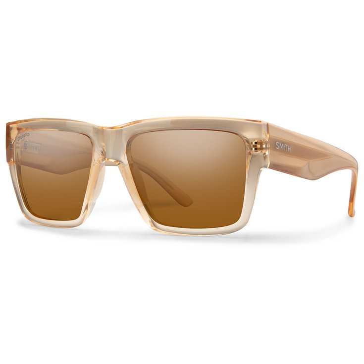 Smith Sonnenbrille Lineup Champagne Crystal Chromapop Polarized Brown Präsentation