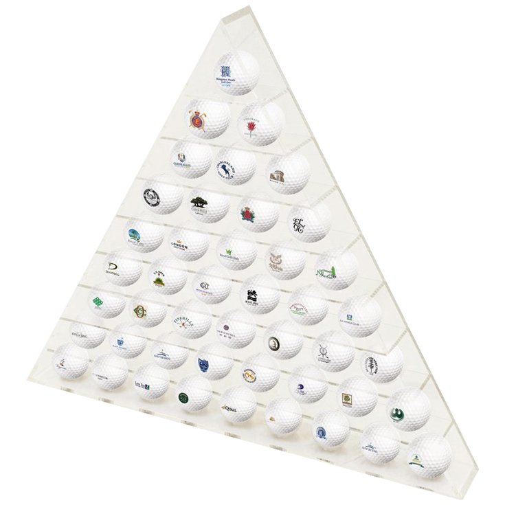 Longridge Objets décoratifs Présentoir Pyramide 45 Balles Plexiglass Présentation