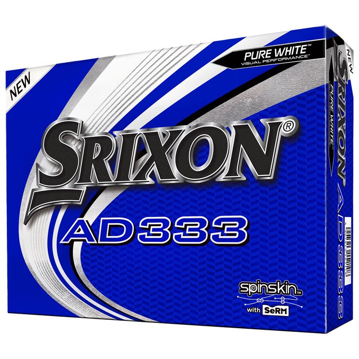 Srixon Balles neuves AD333 9 Pure White - Sans Présentation