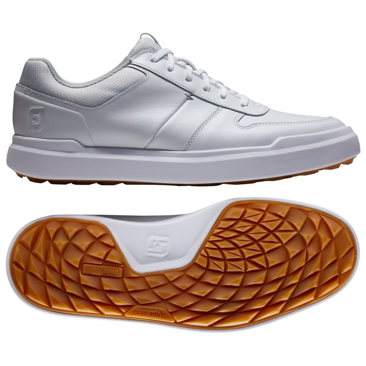 Footjoy Chaussures sans spikes Contour Casual White White Grey Présentation