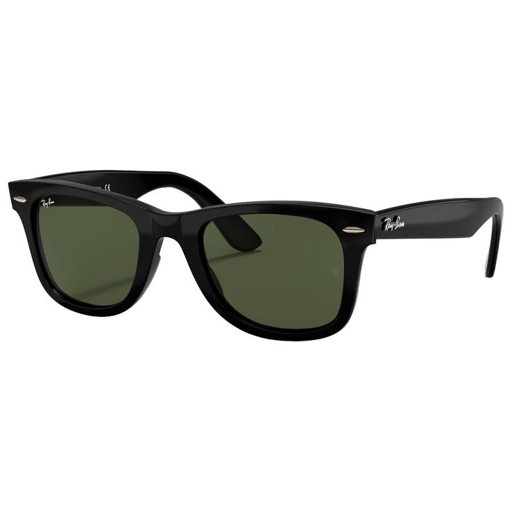 Ray Ban Sonnenbrille RB4340 Wayfarer Ease Polished Black Green G-15 Präsentation