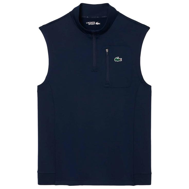 Lacoste Pullover Midlayers 1/4 Zip Sleeveless Marine Präsentation
